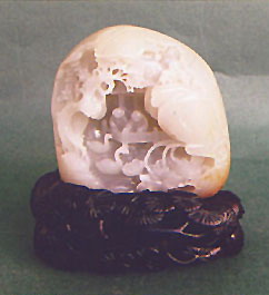 白玉籽《戲鵝》