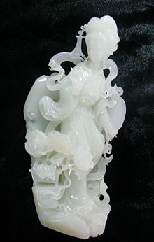 白玉籽《仕女》